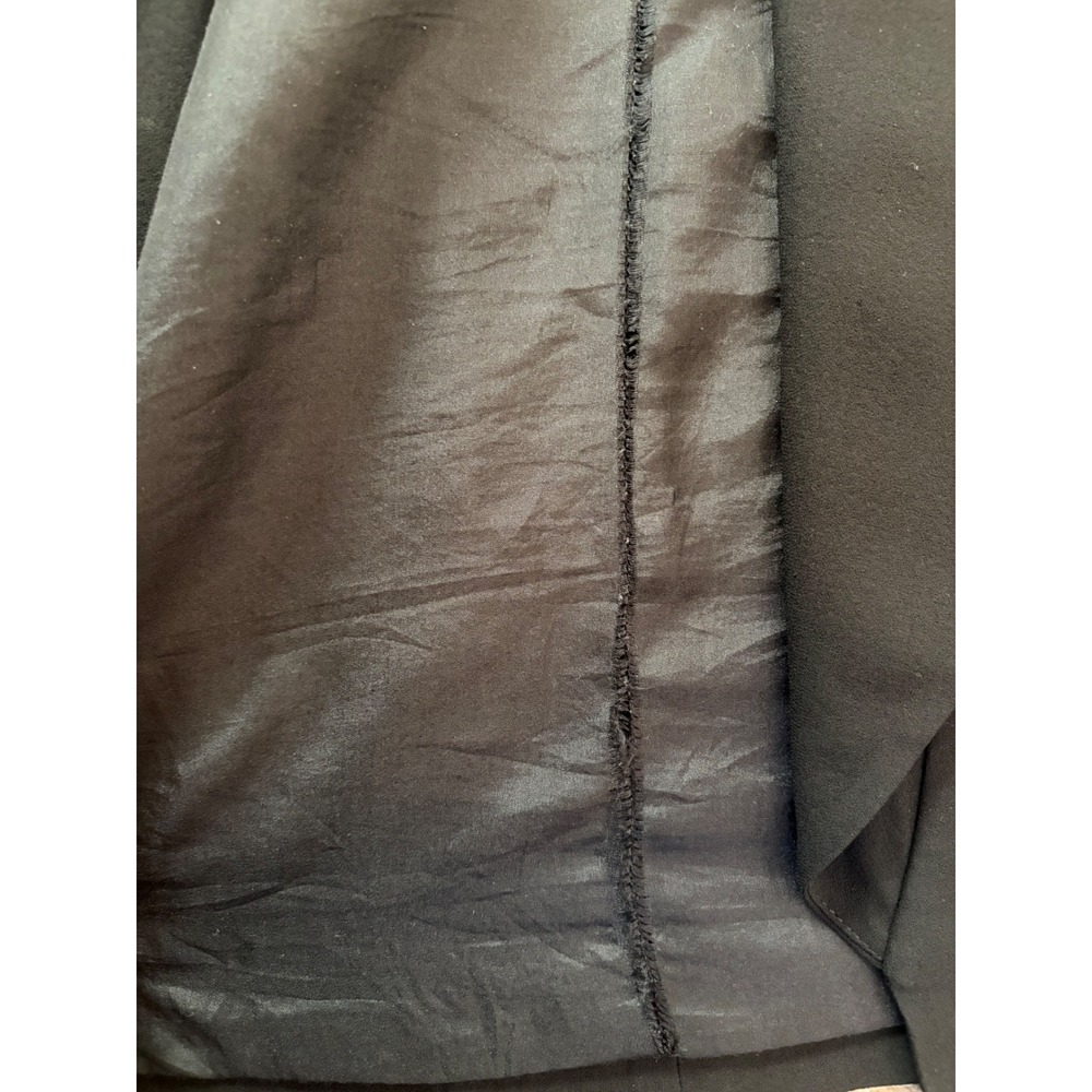 Eileen Fisher Woman Black 100% Silk Open Front Shawl Collar Vest 1X Longline - Picture 8 of 8